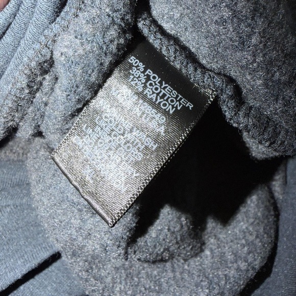 Aviator Nation Hoodie XL Navy Blue Funnel Neck Fleece Sweatshirt Zip Pocket - Picture 9 of 10